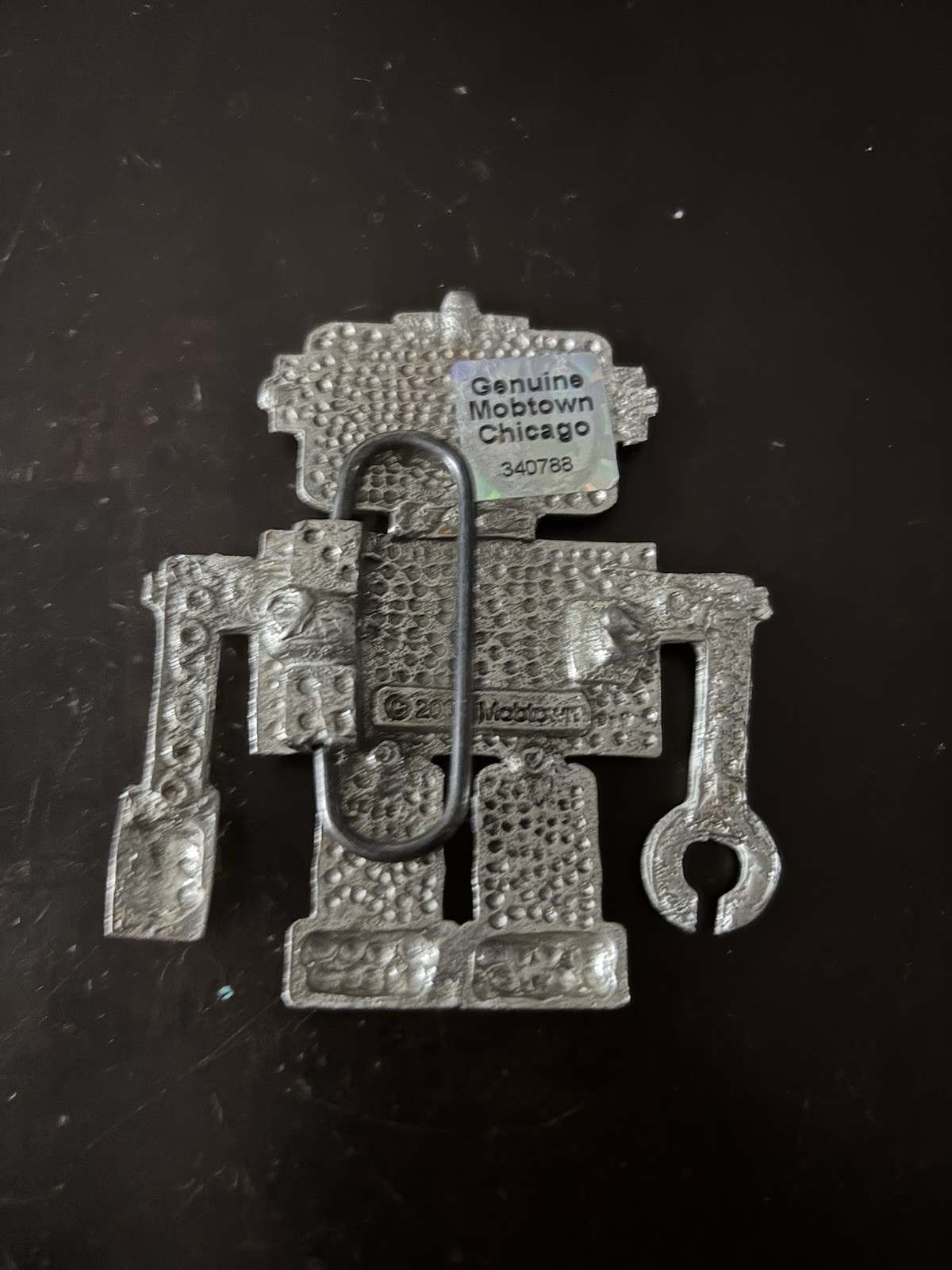 Men&rsquo;s Belt Buckle Novelty Robot Grey Metal A8