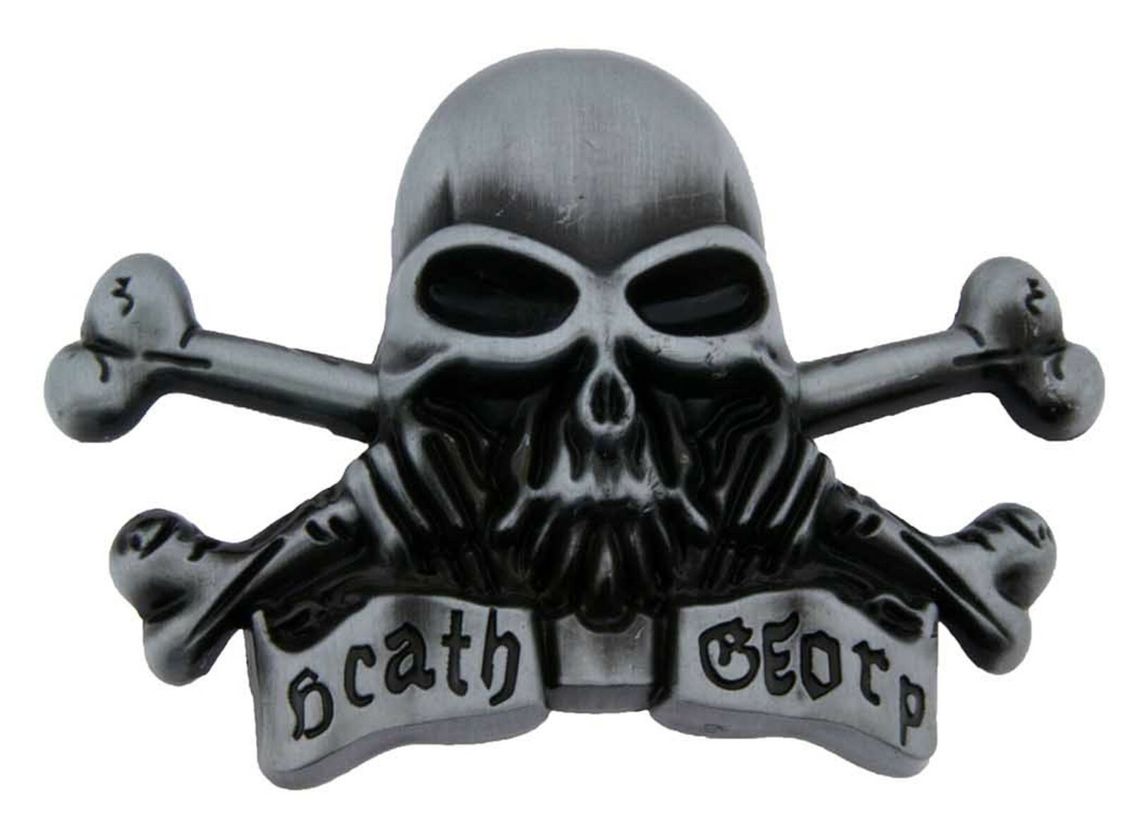 Skull Belt Buckle Crossed bones Men Women Halloween Party Costume Gothic Tattoo
