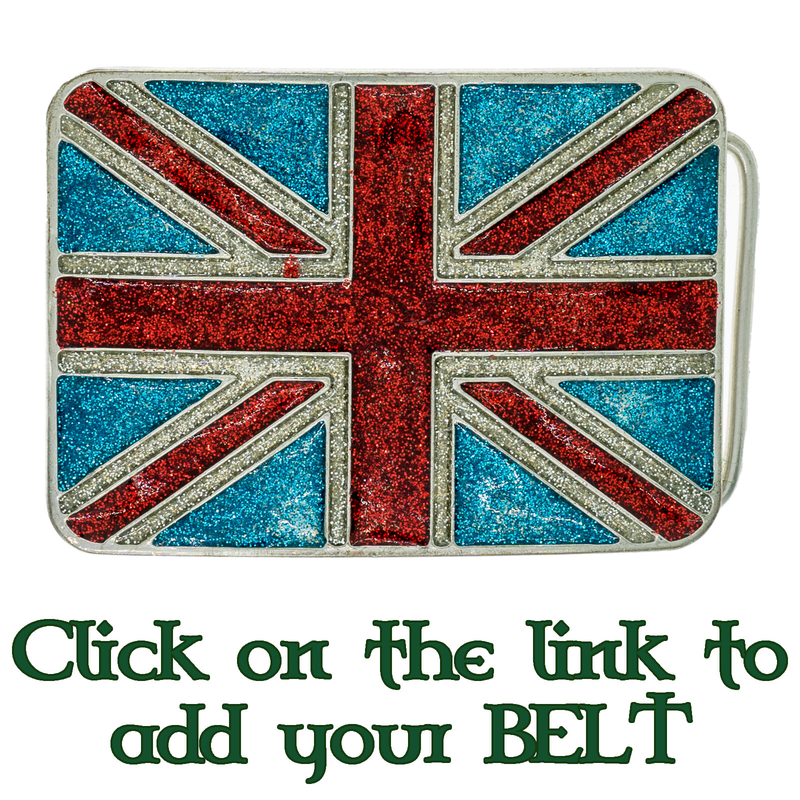 Union Jack England Flag Belt Buckle Bling Biker Patriotic English British