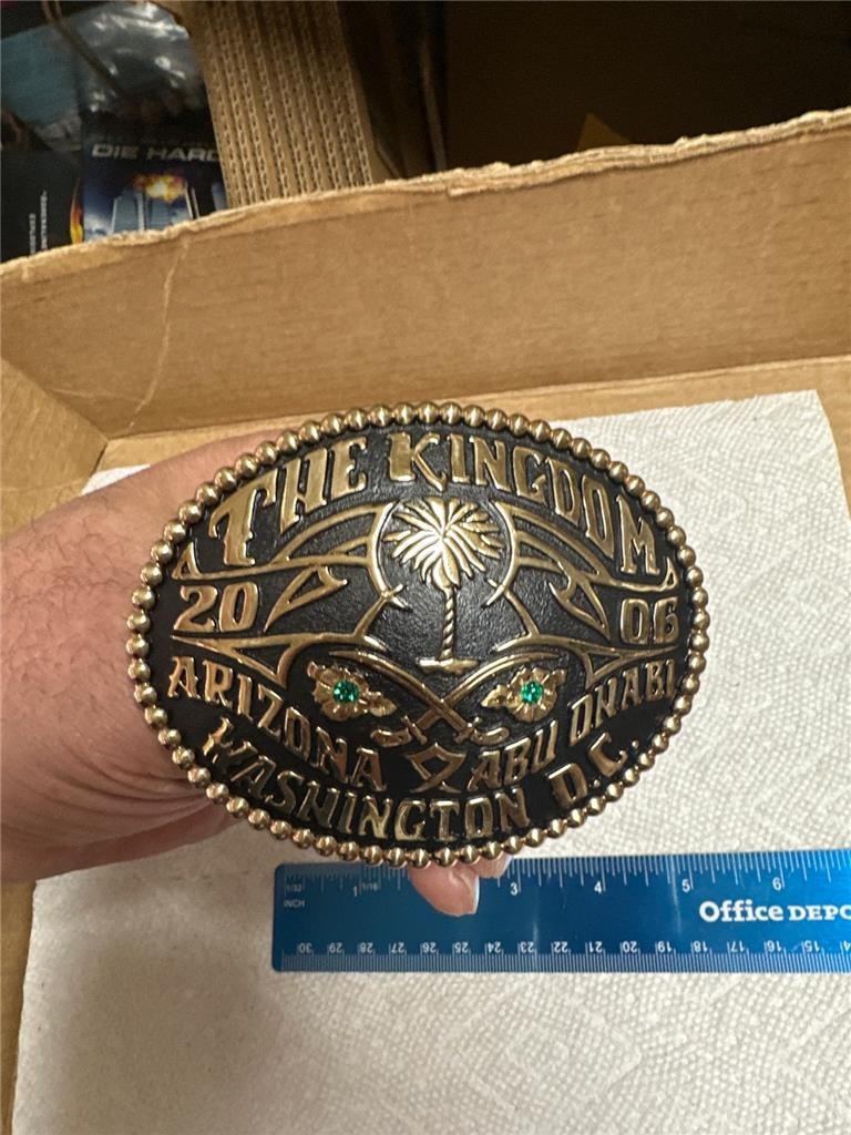 2006 The Kingdom Belt Buckle, Arizona, Abu Dhabi, Washington D.C.