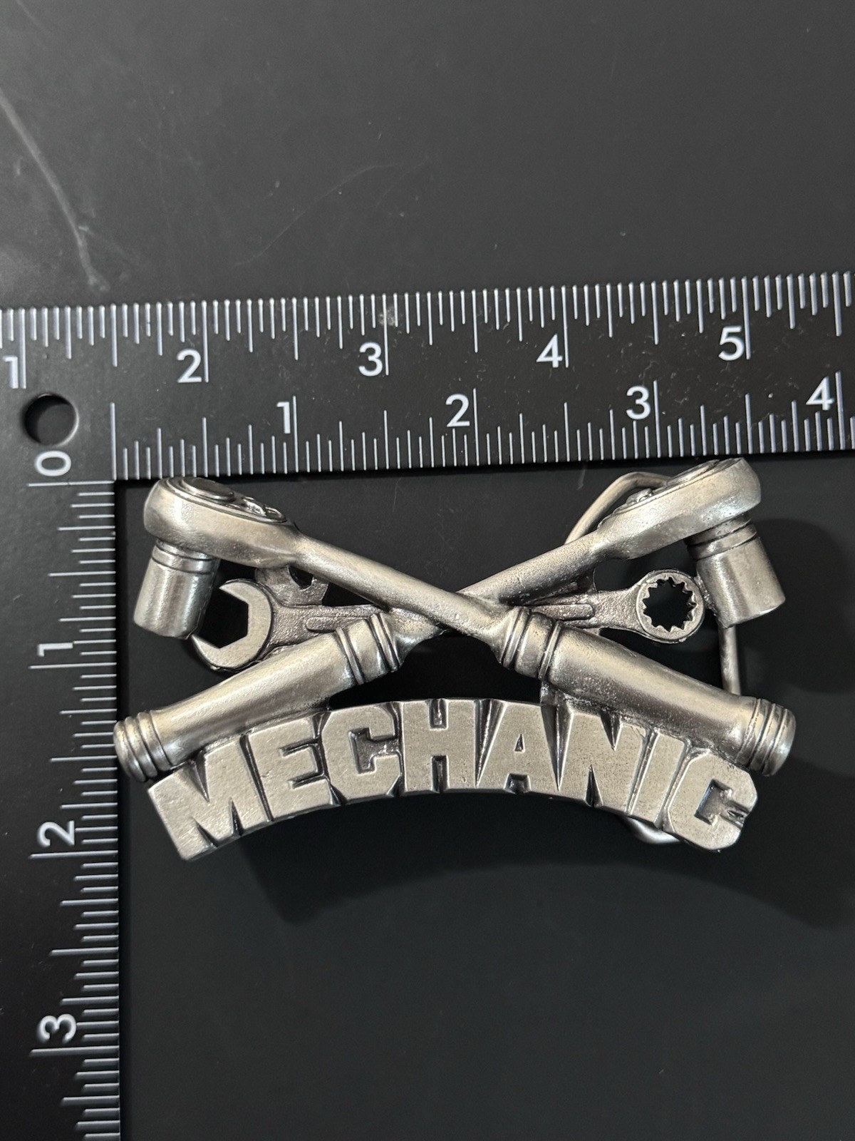 Vintage Mechanic Ratchets Wrench Tools Belt Buckle Made In USA