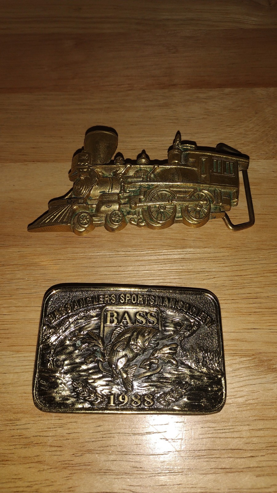 1988 BASS BASS ANGLERS SPORTSMAN SOCIETY BELT BUCKLE – HEAVY