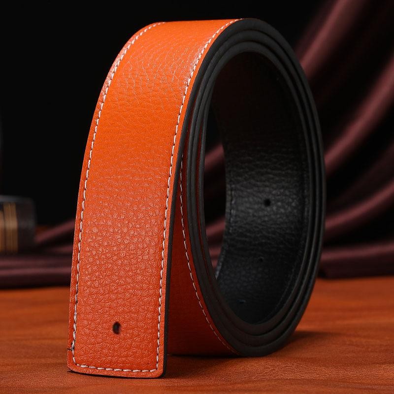 Luxury 38mm Replacement Belt Genuine Leather Mens Reversible Strap for H Buckle✨