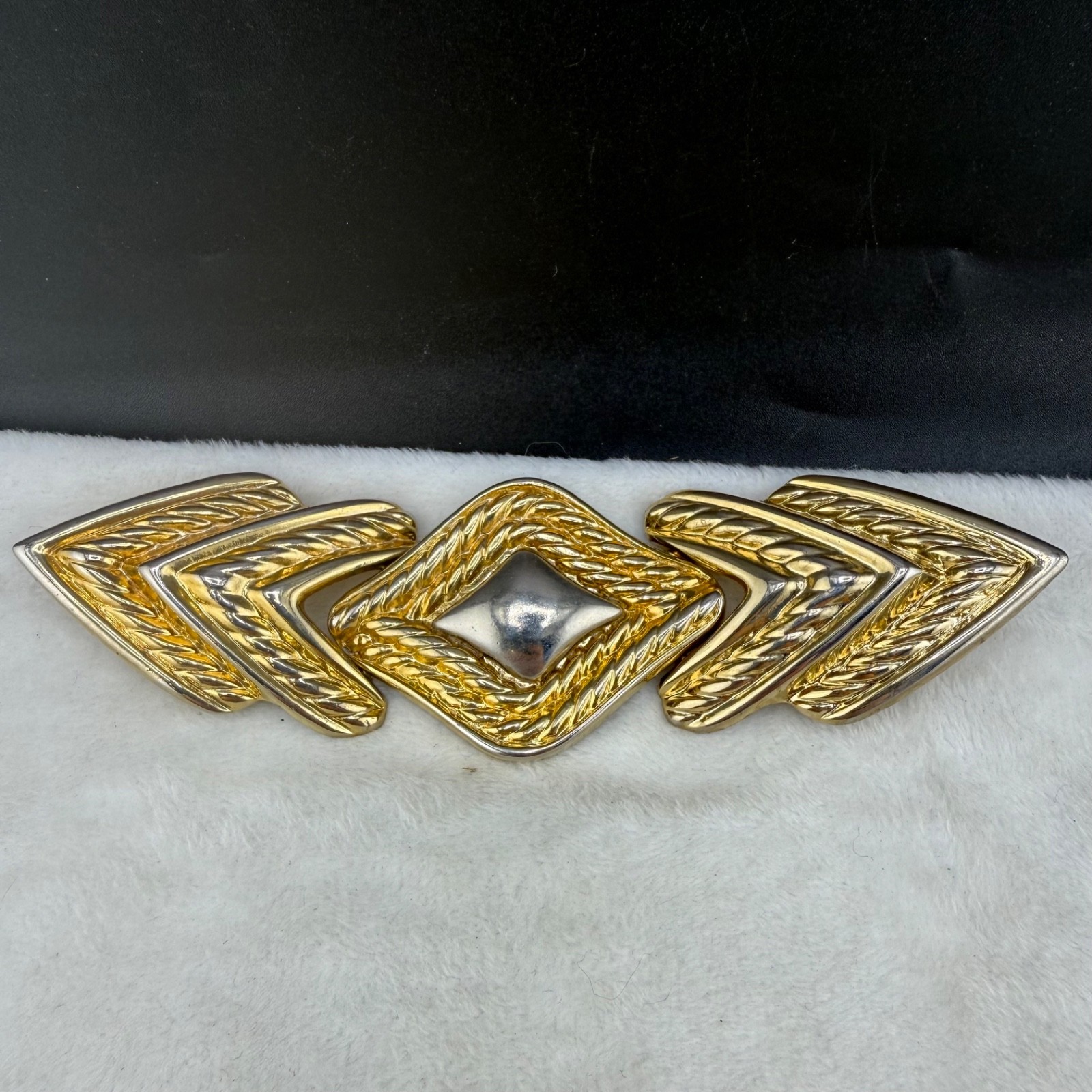 Vintage Revcor Belt Buckle Gold Tone Western