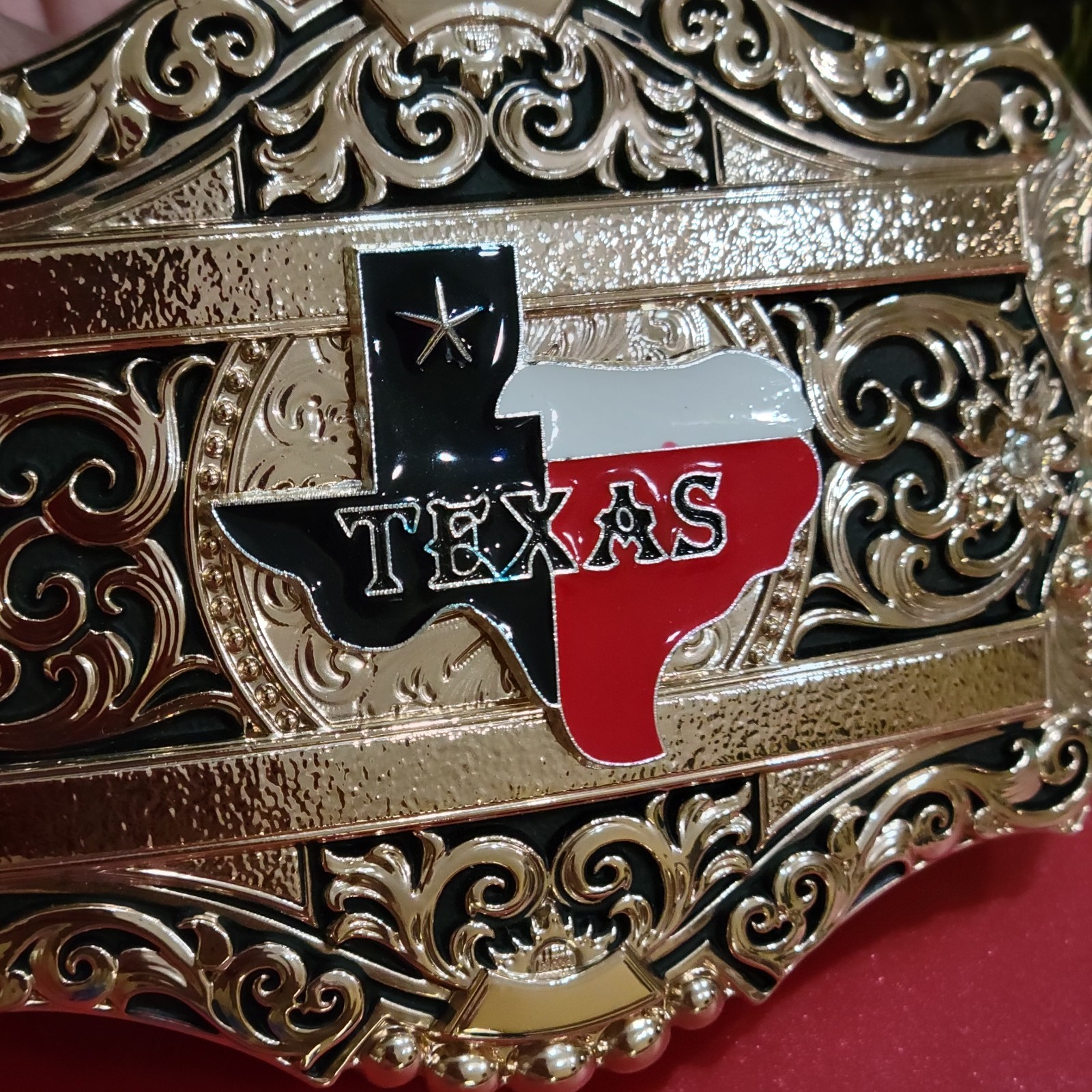 Texas Concho Western belt Buckle Rose Gold Silver Heavy Zinc Alloy