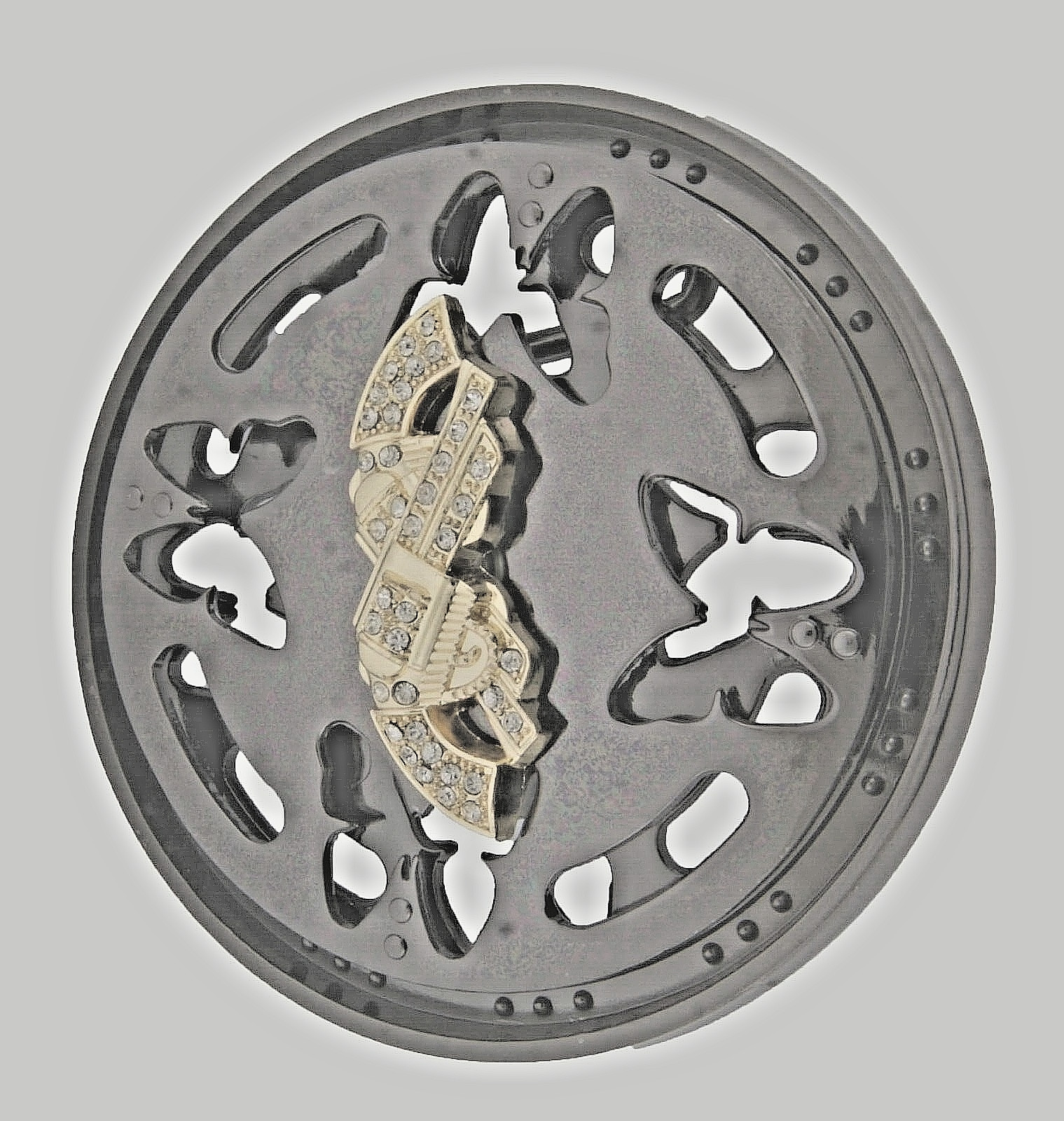 Gun Belt Buckles Vintage Spinners Gold Gunmetal Men Women Western Rodeo Cowboy