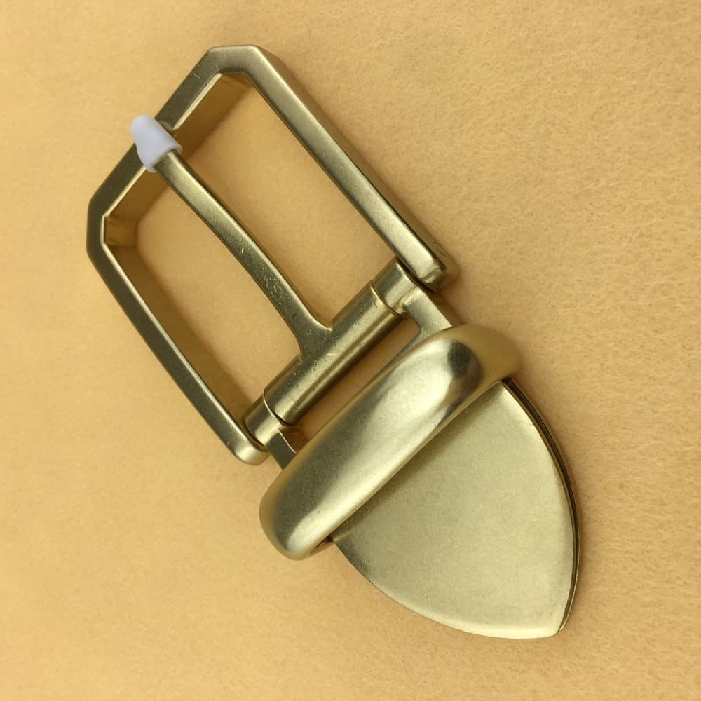40mm Brass Tail Clasp Buckle European American Style Handmade Leather Belt DIY