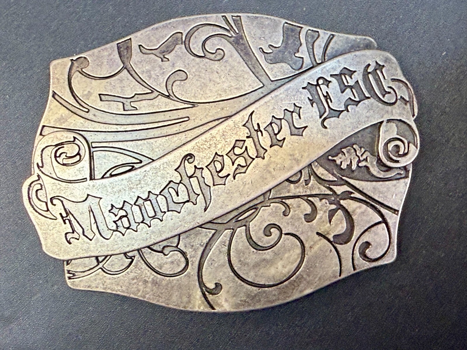 Manchester ESC Clothing Company Vintage Silver Color Belt Buckle