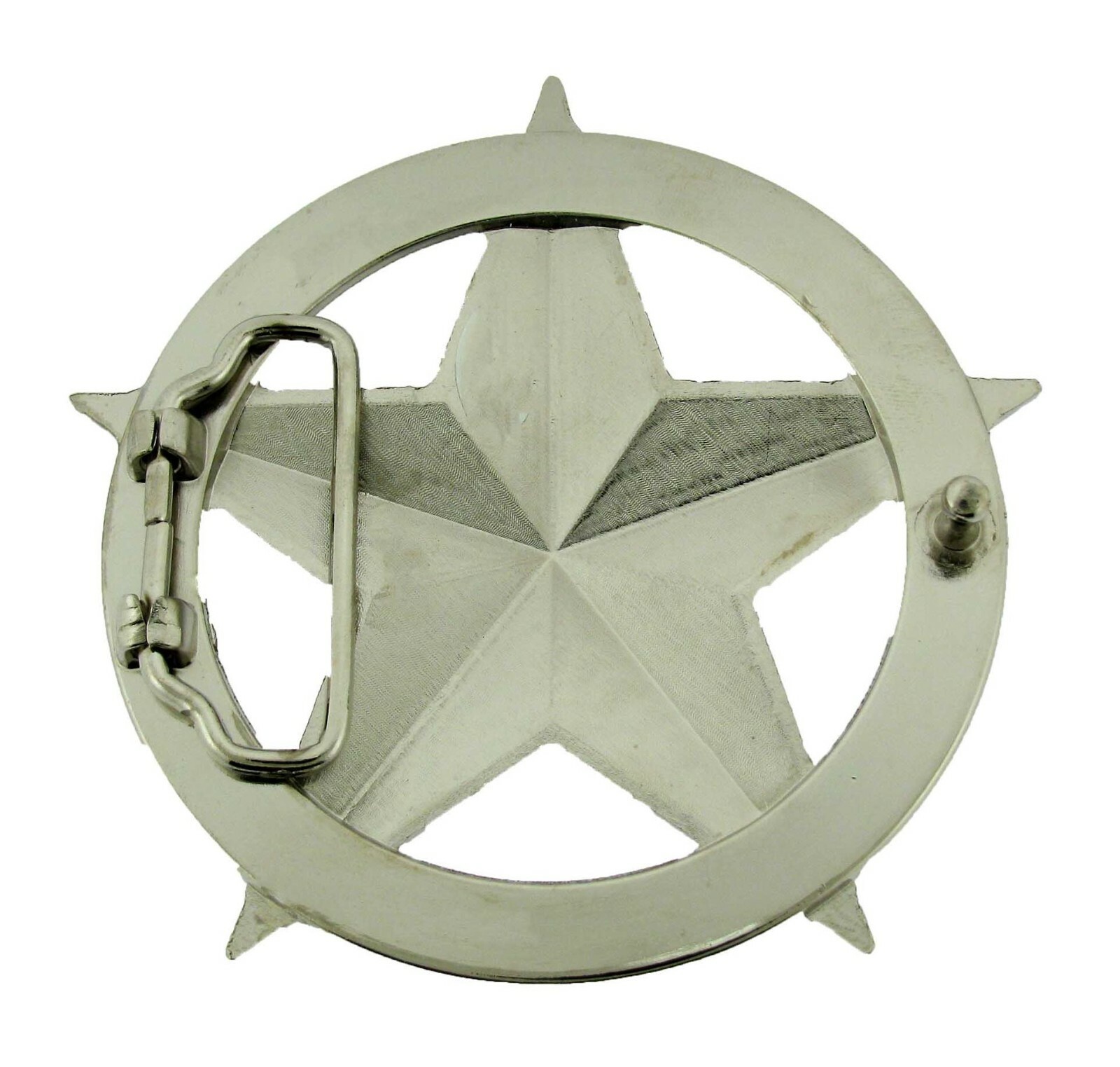 Dressy Multicolor Star Belt Buckle Metal Plain Finished Punk Heavy Rock Unisex