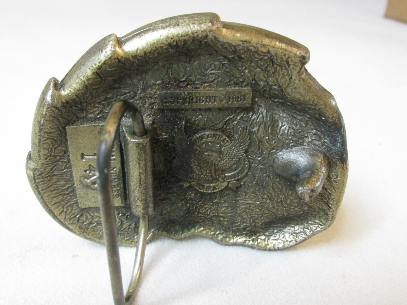Vintage Hawaii Belt Buckle * Brass * The Great American Buckle Co. *