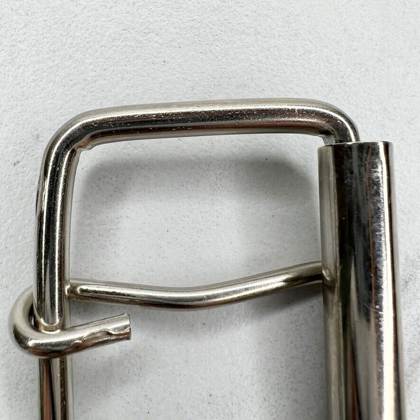 Silver Tone Simple Basic Roller Belt Buckle