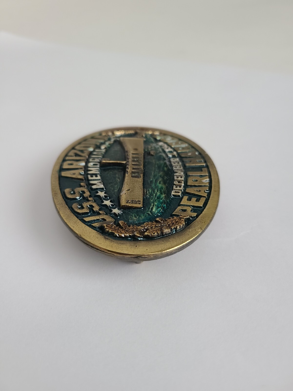 Vtg Belt Buckle Pearl Harbor USS Arizona 12-7-1941 Lim. Edition Rare 1983