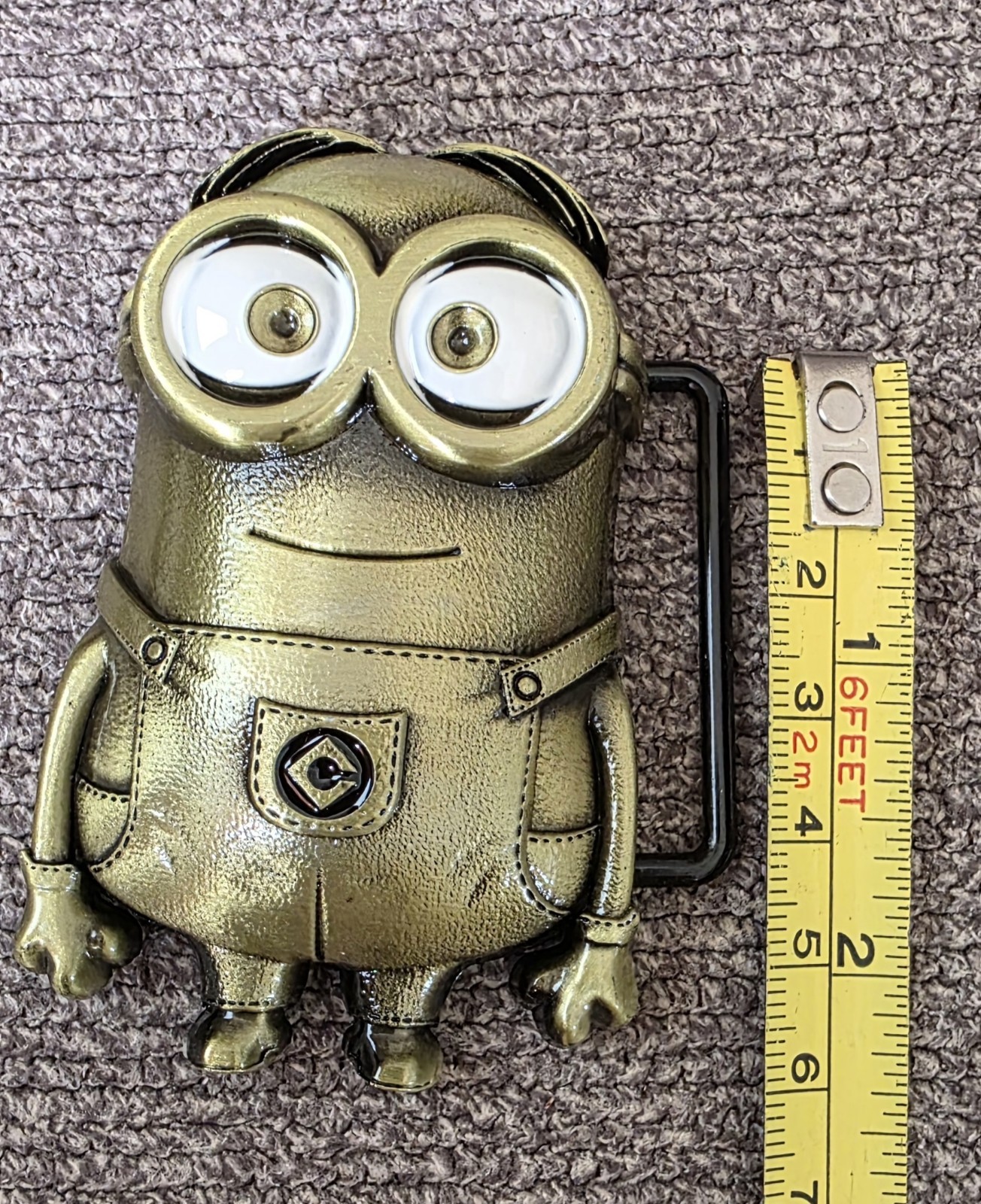 Despicable Me Minions Gold Belt Buckle Unisex Novelty Gift