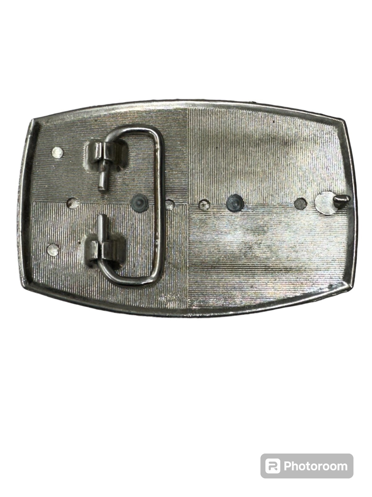 Belt Buckle Mens Cowboy Horse Steer Tri Color