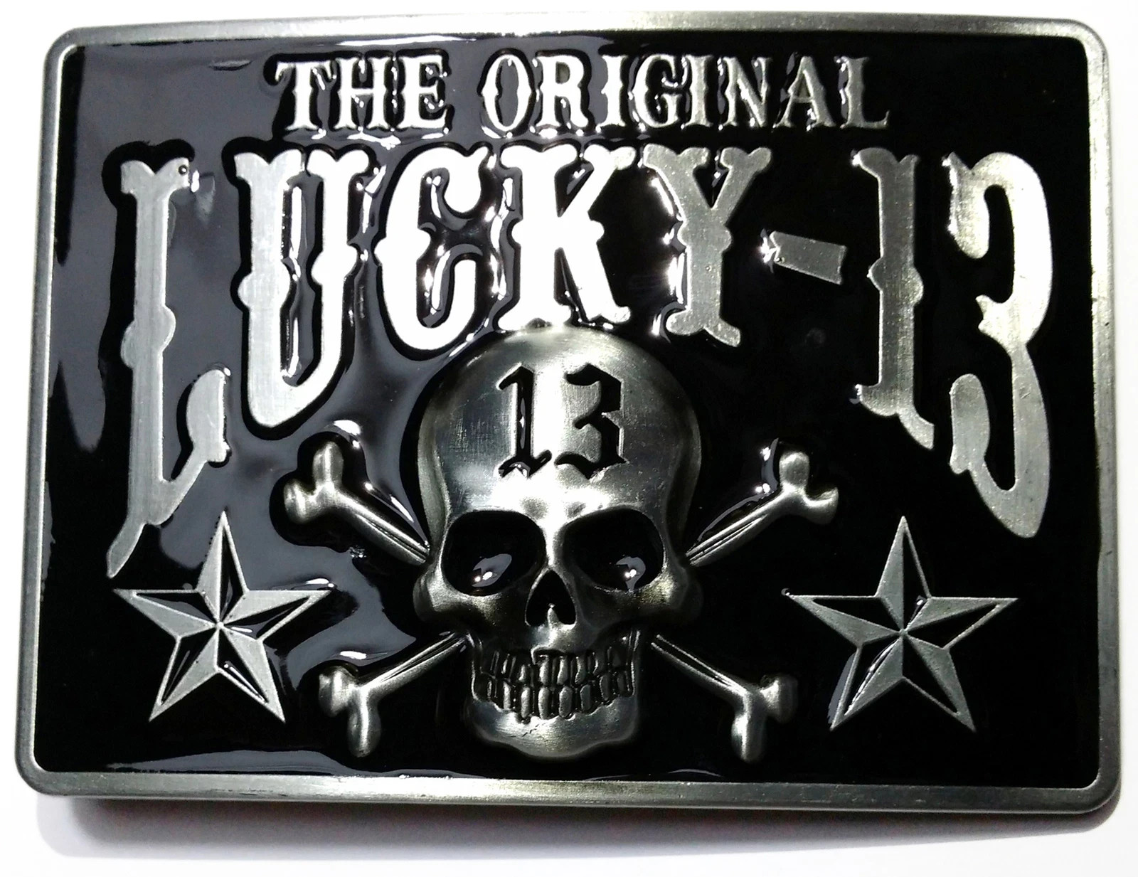 THE ORIGINAL LUCKY 13 SKULL Belt Buckle Belt Buckle Approx 100g, Approx 10 X 7.5cm