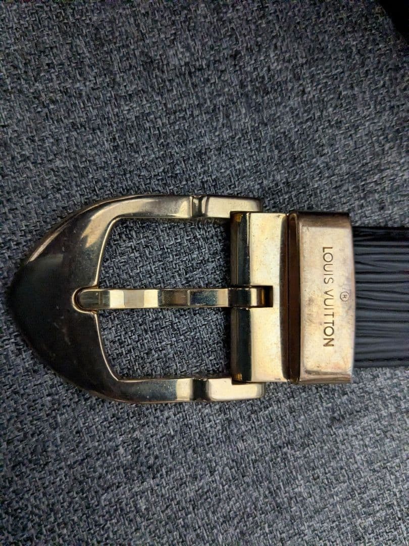 Louis Vuitton Pre-Owned Epi Santulle Belt Black Gold