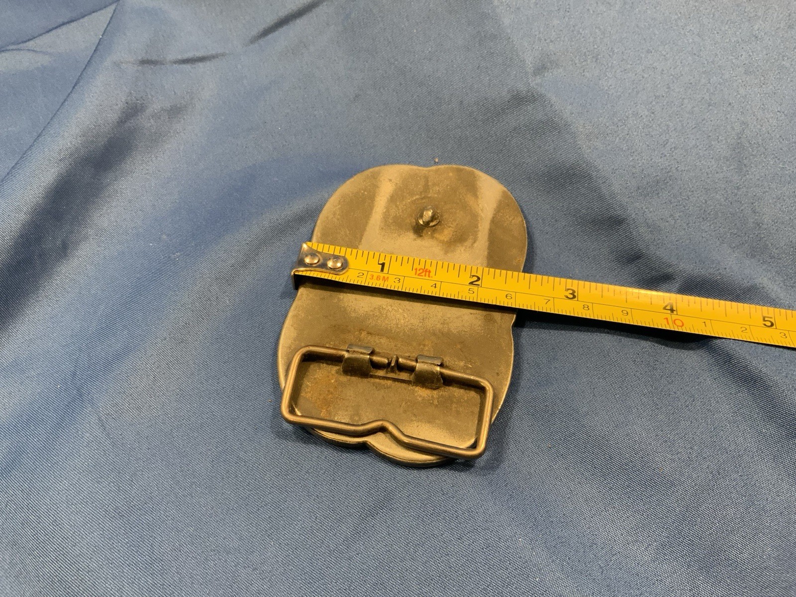 Vintage 1977 Patriotic Patriot Eagle America Stamped r & s Metal Belt Buckle