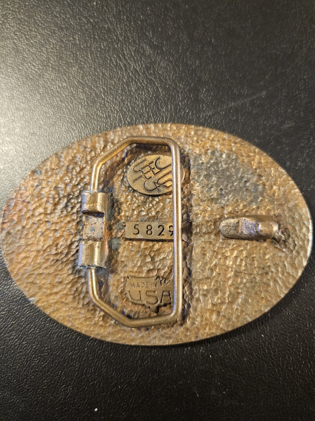 Yellowstone Moose Oval Pewter Belt Buckle Spec Cast