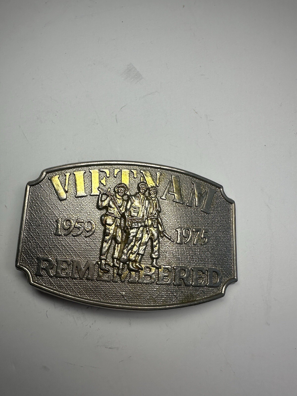 Remembering Our Vietnam Veterans Vintage Belt Buckle.