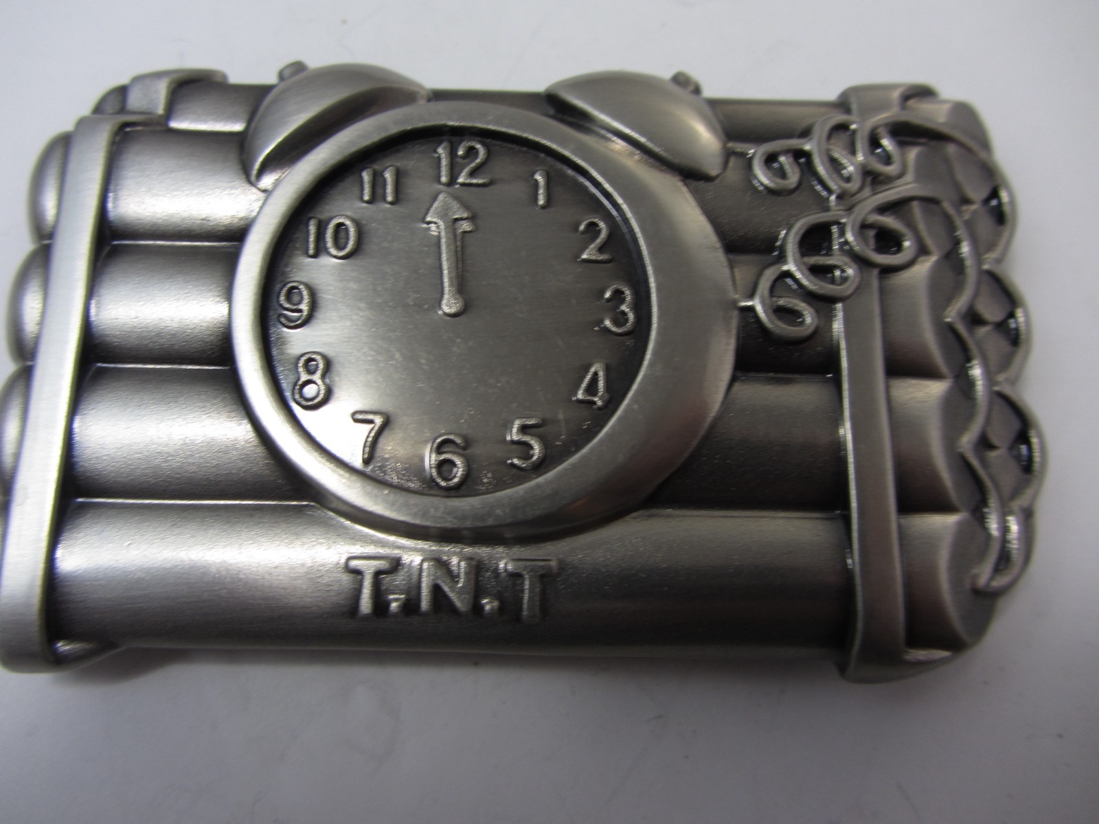 Dynamite and timer TNT 2005 Belt Buckle by Silver Moon Concepts