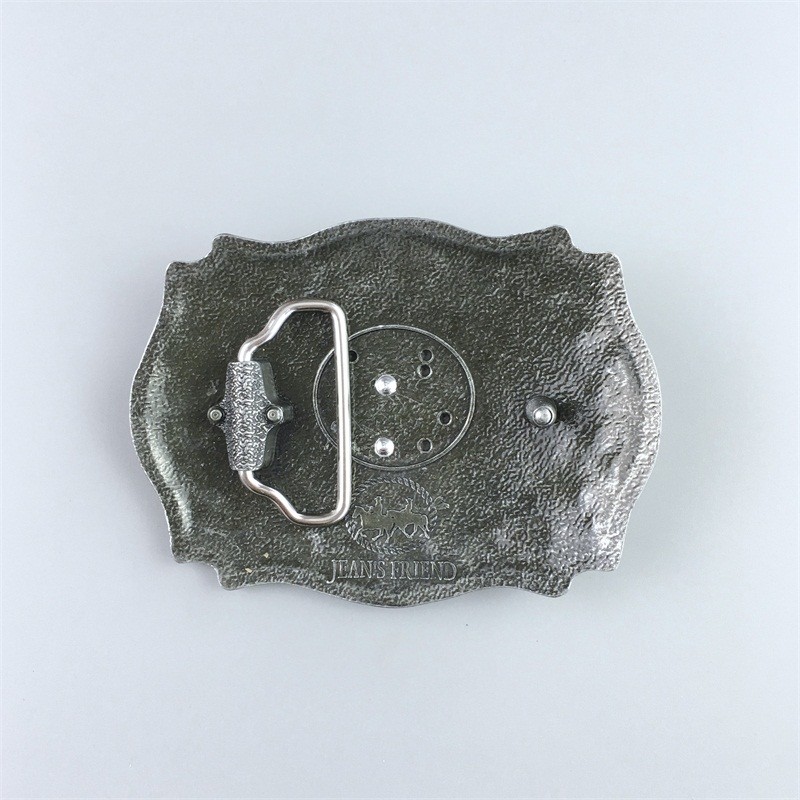 Silver Gold Double Color Western Long Horn Bull Belt Buckle also Stock in US