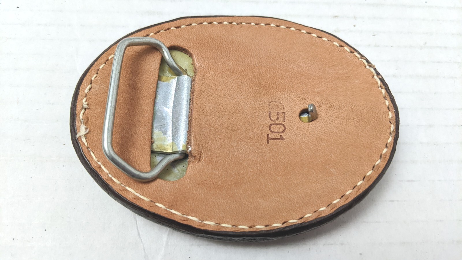 Leather Flying Eagle Belt Bukle, Stamped, Quality Made