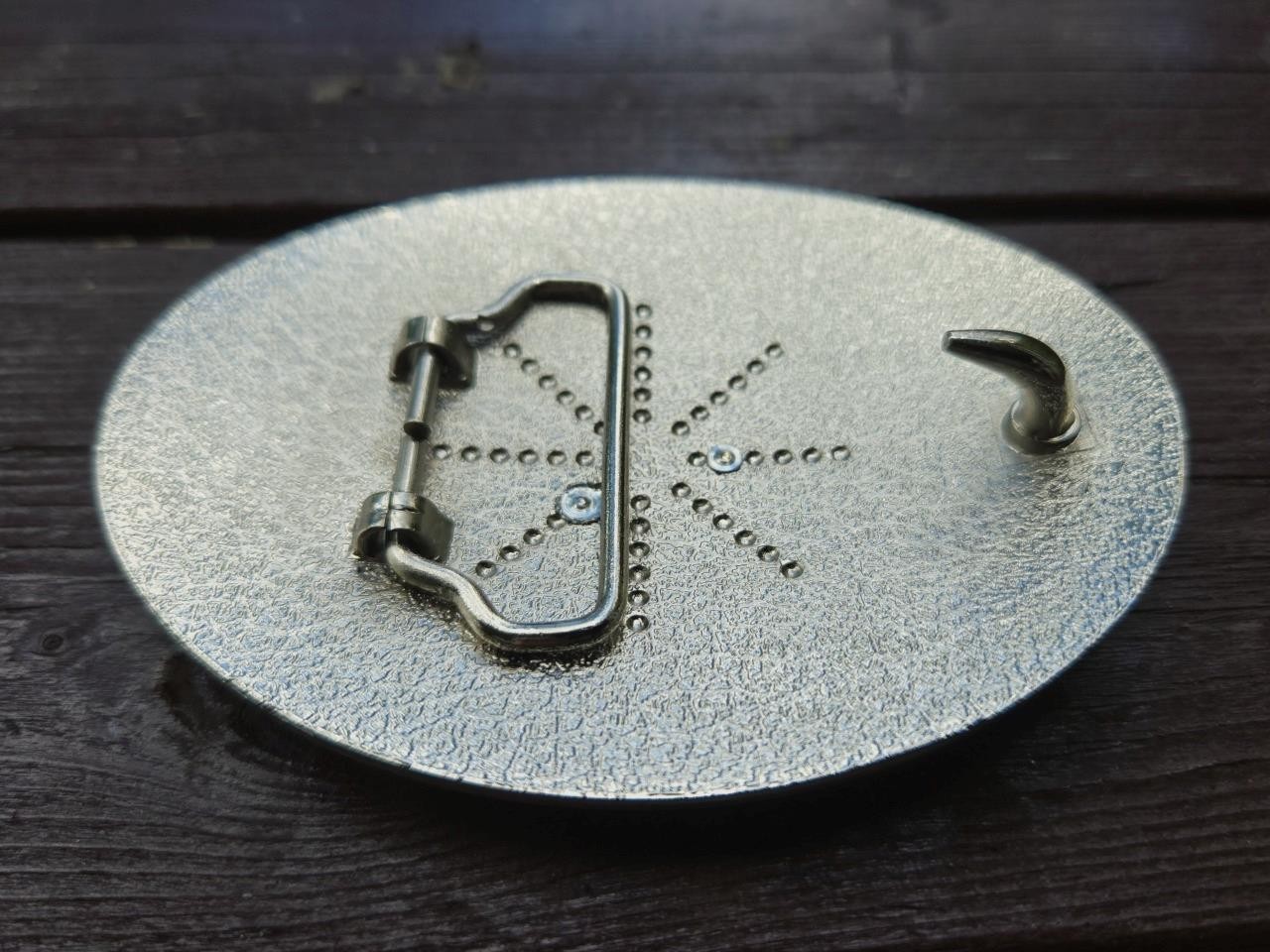 INITIAL  » W  » RODEO COWBOY LETTER SHINE GOLD SILVER OVAL WESTERN BELT BUCKLE