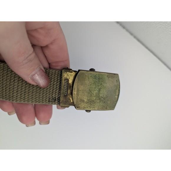3 Vintage 1950s Air Force USAF Military Belts Solid Brass Buckle B1667