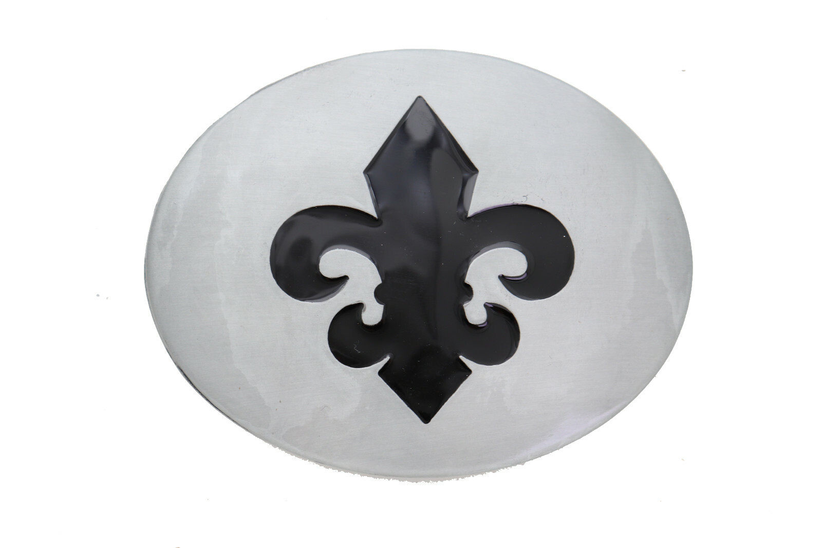 Women Men Silver Metal Unisex Belt Buckle Fleur De Lis French Lily Flower Casual
