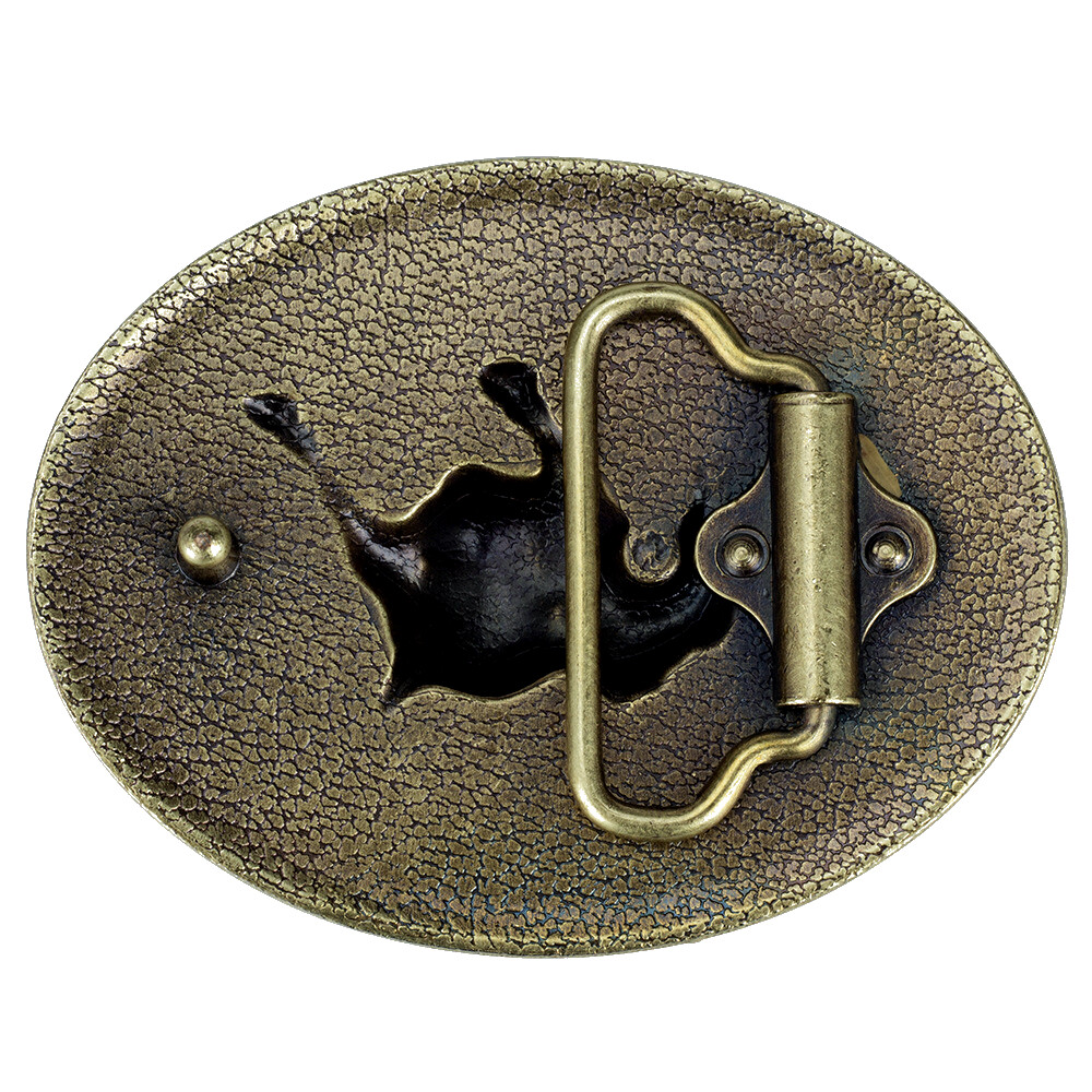 Cow Bull Belt Buckle Cowboy Cowgirl Native American Motorcyclist (CW-23-G)