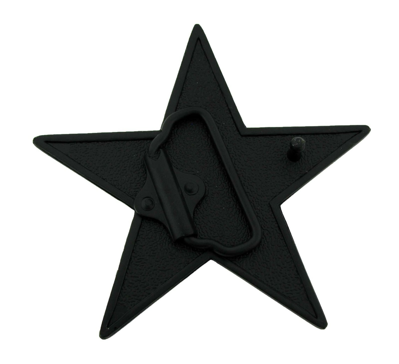New Star Belt Buckle Black Metal Rhinestones Out Blinged Rock Punk Men women Ice