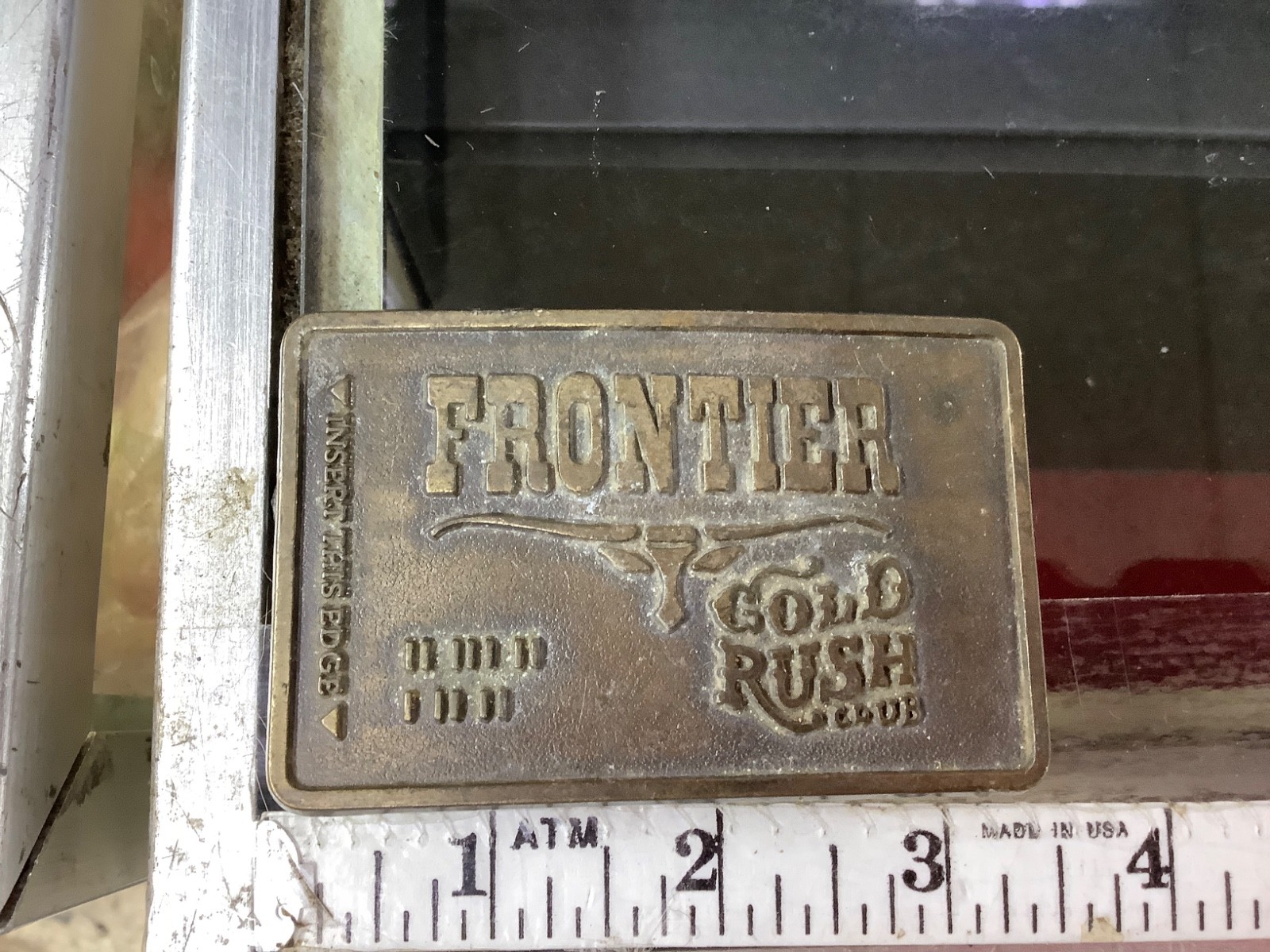 VINTAGE FRONTIER GOLD RUSH CLUB BELT BUCKLE – GW-5