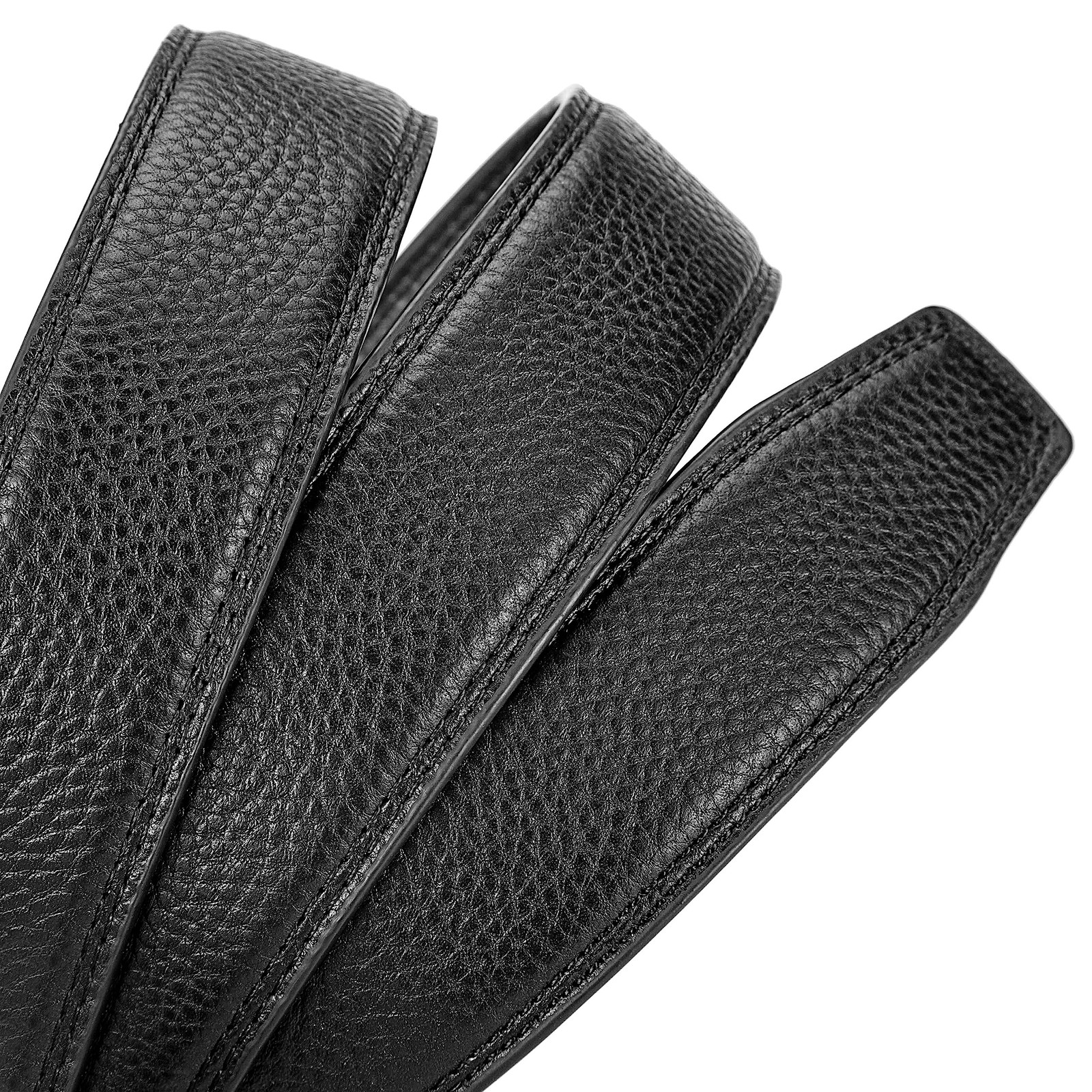 EVIRON Men&rsquo;s Leather Belt made of Top 36&Prime;-42&Prime; Waist Adjustable, Black Style 1