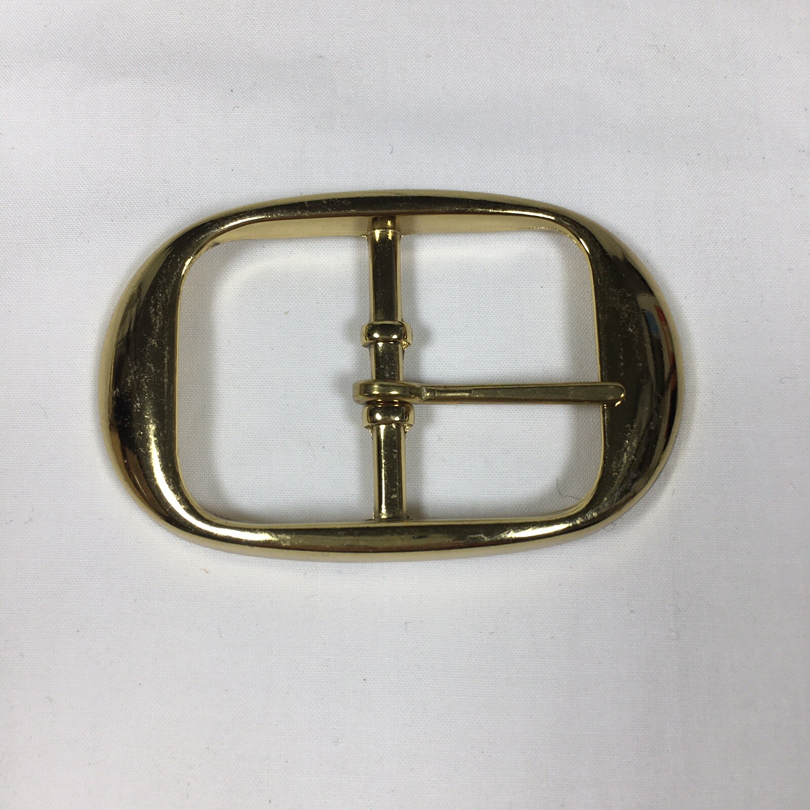 Vintage Replacement Belt Buckle Fits 1.5&Prime; Simple Basic Gold Toned Made in USA 7A