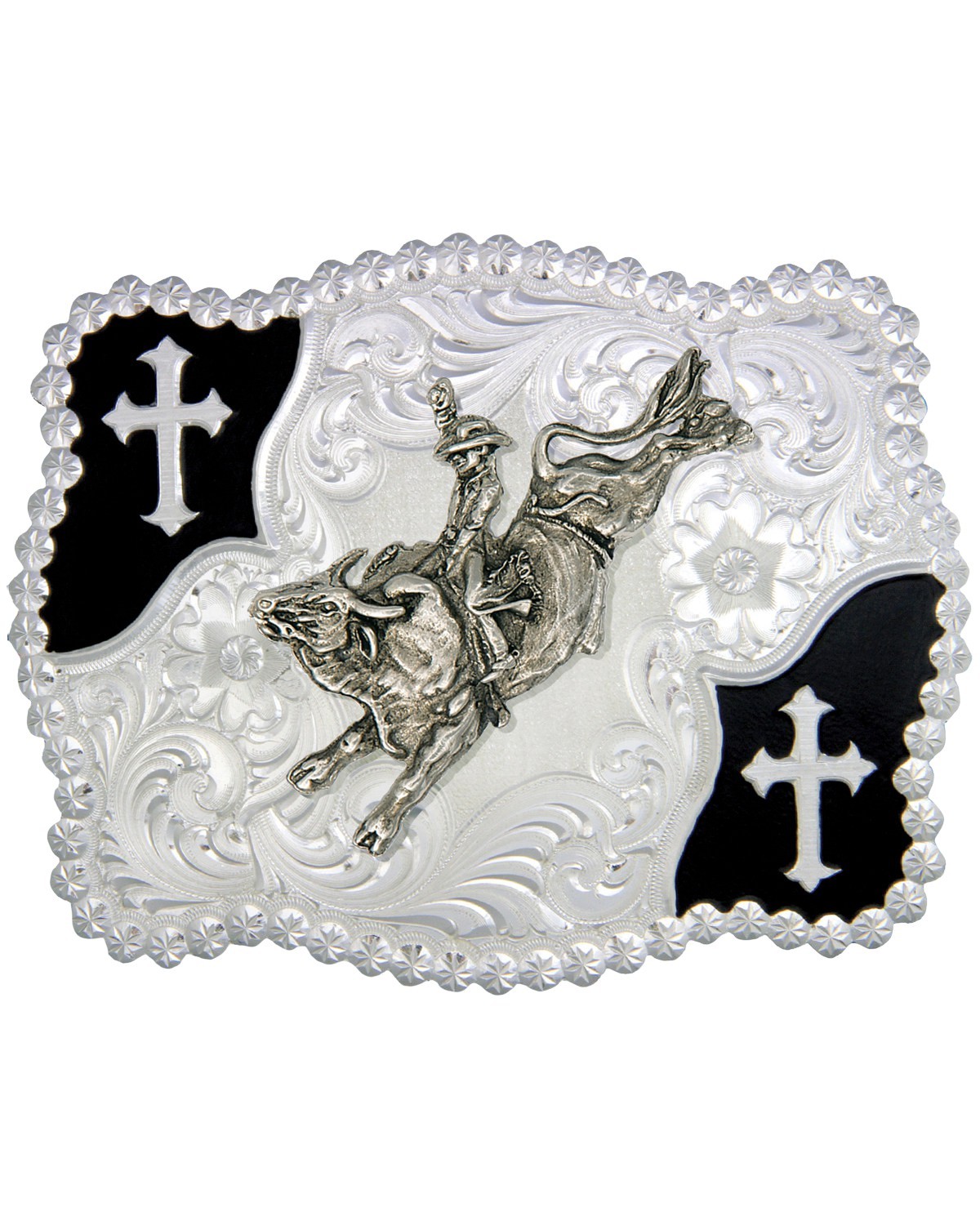 Montana Silversmiths Christian Flourish Bullrider Belt Buckle – 3611-528