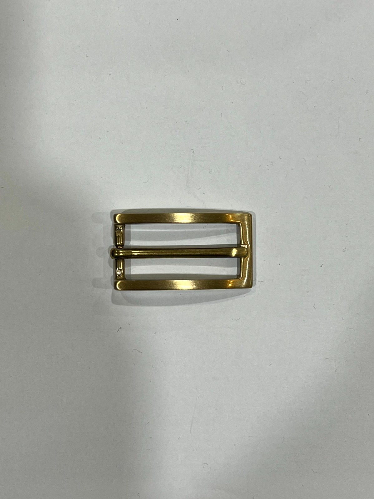 Solid Brass Satin Brass Belt Buckle Made in Italy Fits 0.79&Prime; Belt Strap