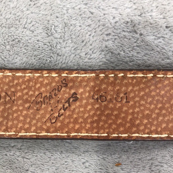 BRAZOS JOE Vintage Hand Crafted Western Leather Champion Series 46161 Size 42