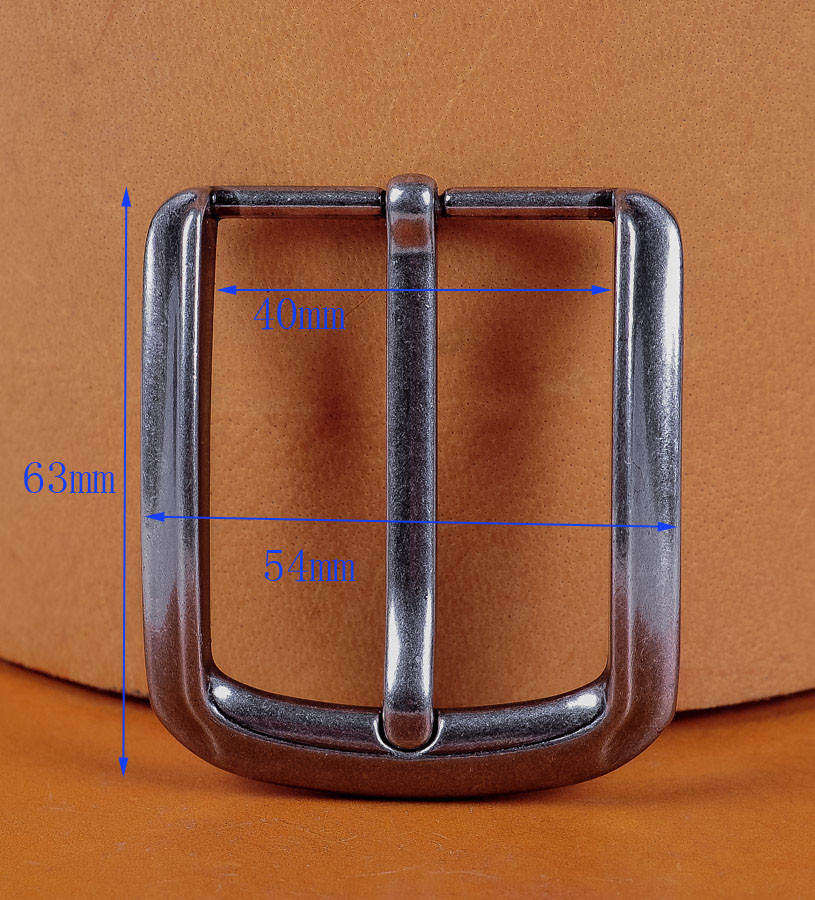 40mm Prong Pin Belt Buckle Belt Fastener Antique Silver Leather Craft Hardware