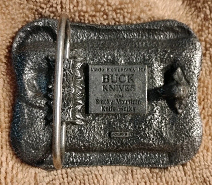 Vintage Buck Knife Belt Buckle – Four Generations of Knife Makers Smoky Mountain