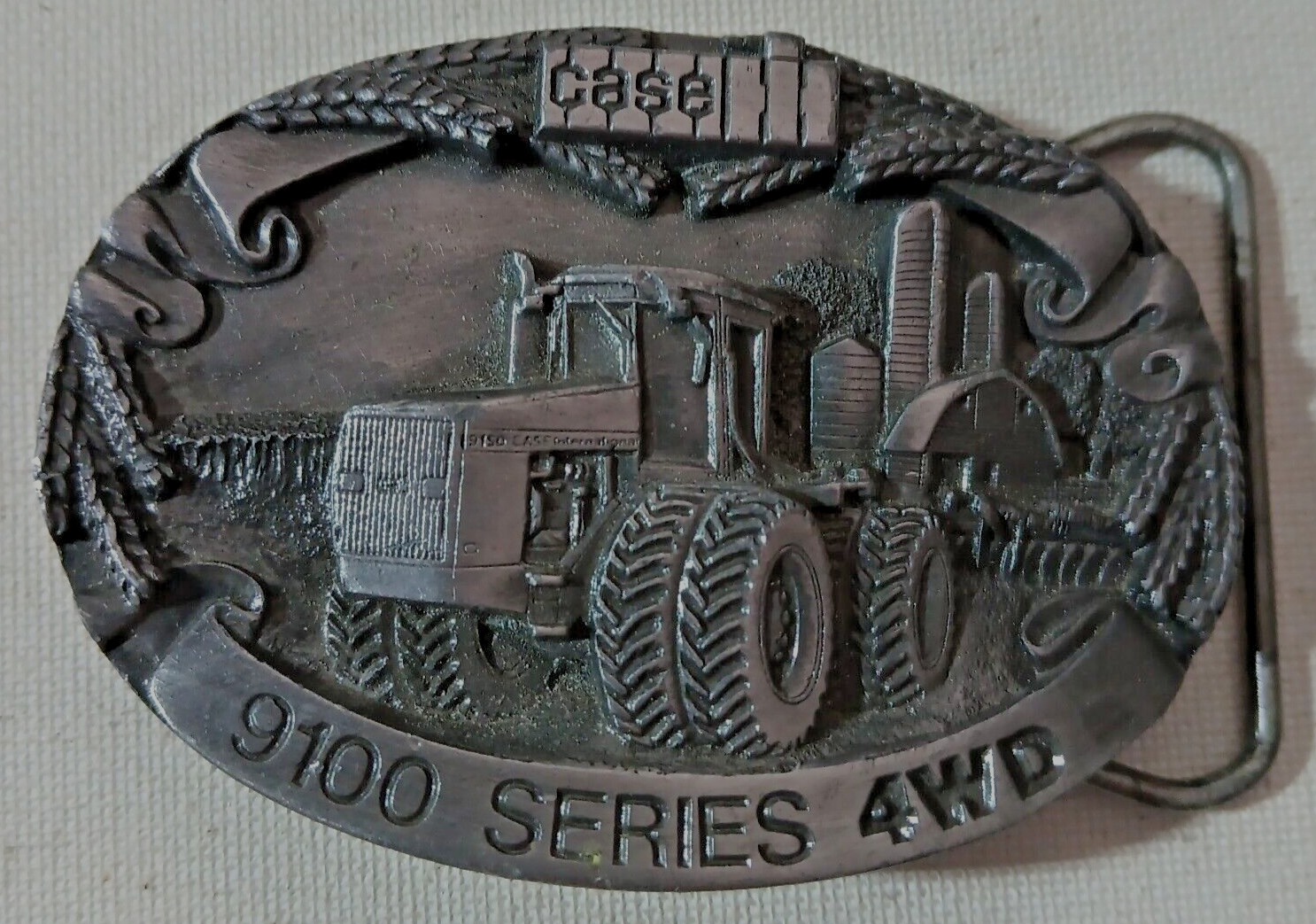Case IH 9100 Series 4WD Tractor 1987 Limited Edition Pewter Belt Buckle