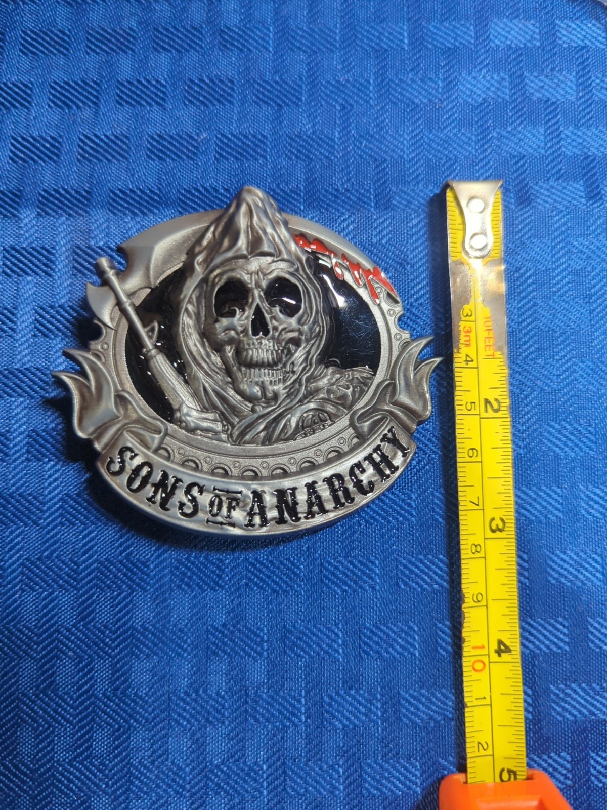 Sons of Anarchy Grim Reaper Gothic Punk Skull Motorcycle Biker Belt Buckle