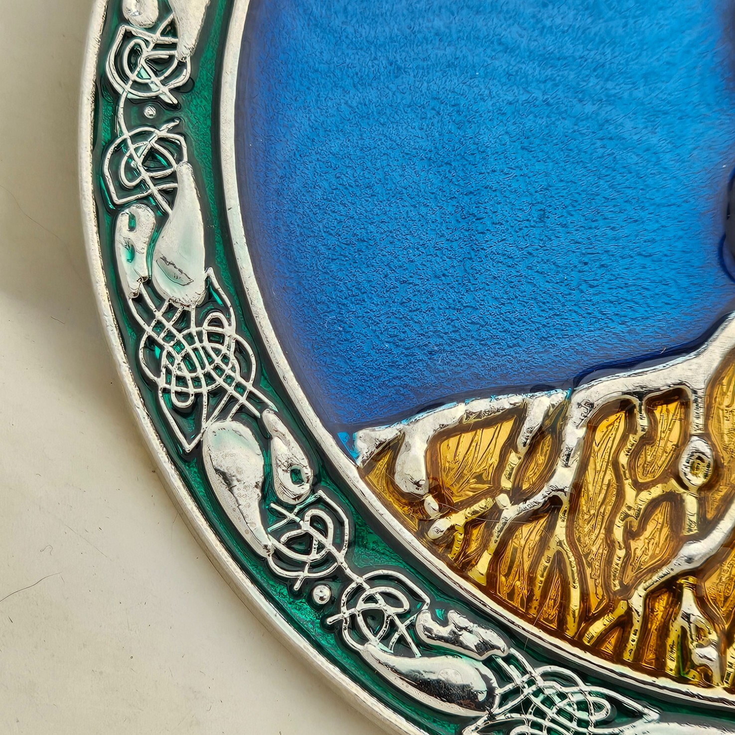 Belt Buckle Tree of Life Enamel Odin&rsquo;s Askr Embla 80mm Wide Norse Viking Buckle
