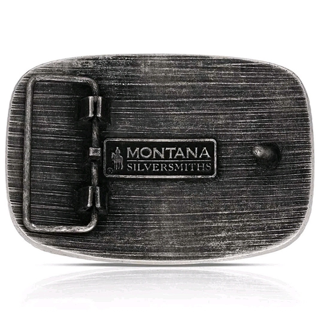 Montana Silversmiths The Original Whiskey Bent Ranch Rodeo Belt Buckle NEW NIB
