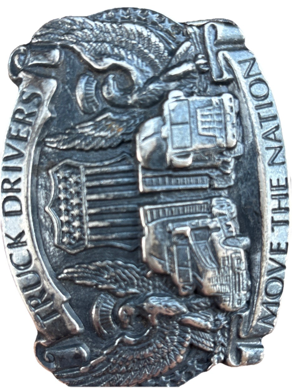 Vintage Truck Drivers Move The Nation Belt Buckle