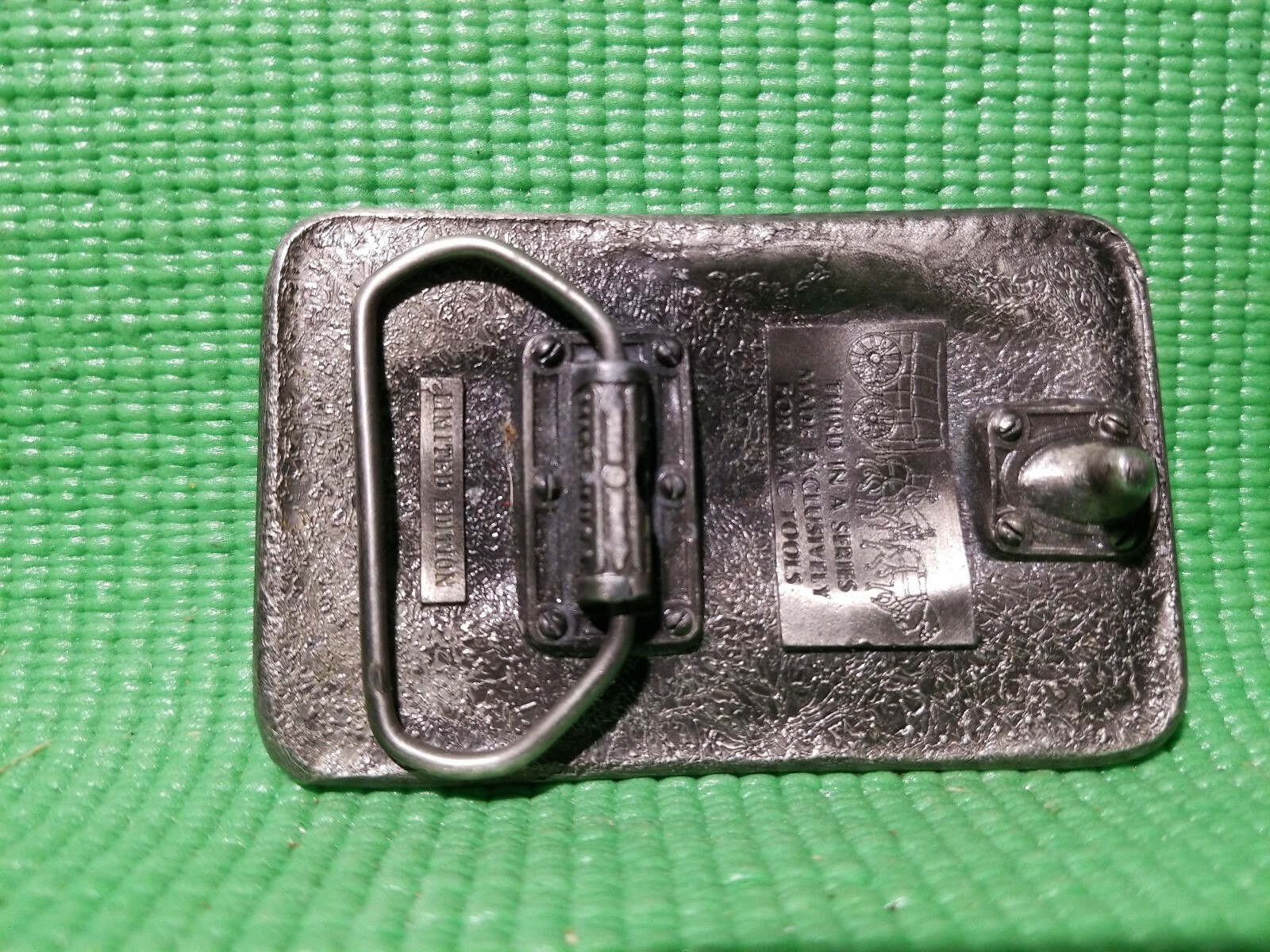 Vintage Mac Quality Tools For The Pro Mens Belt Buckle Ltd Edition Pewter USA