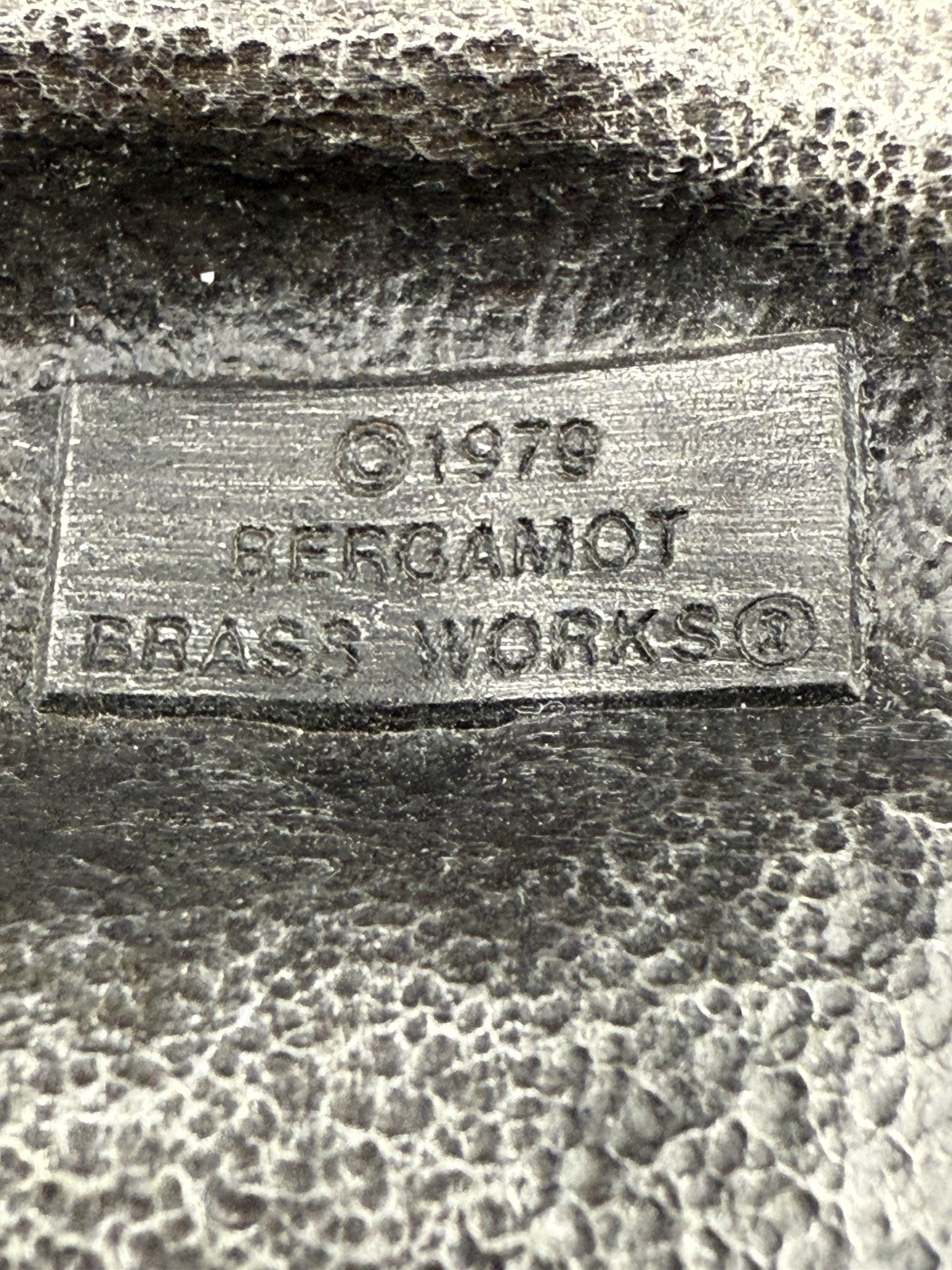 1979 Bergamot RV Motorhome Belt Buckle Vintage Camper Heavy 3D Relief Sculptural