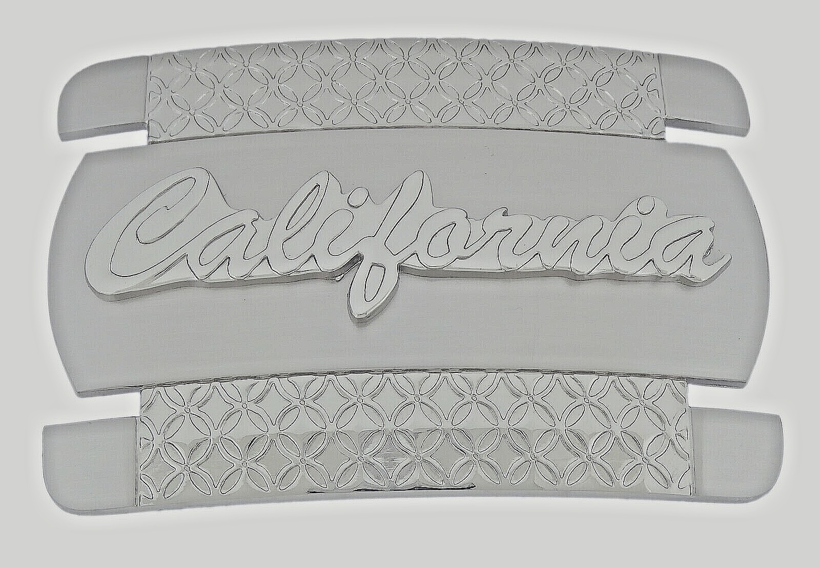 Vintage State of California Belt Buckle Silver Metal Men Western Cowboy Rodeo