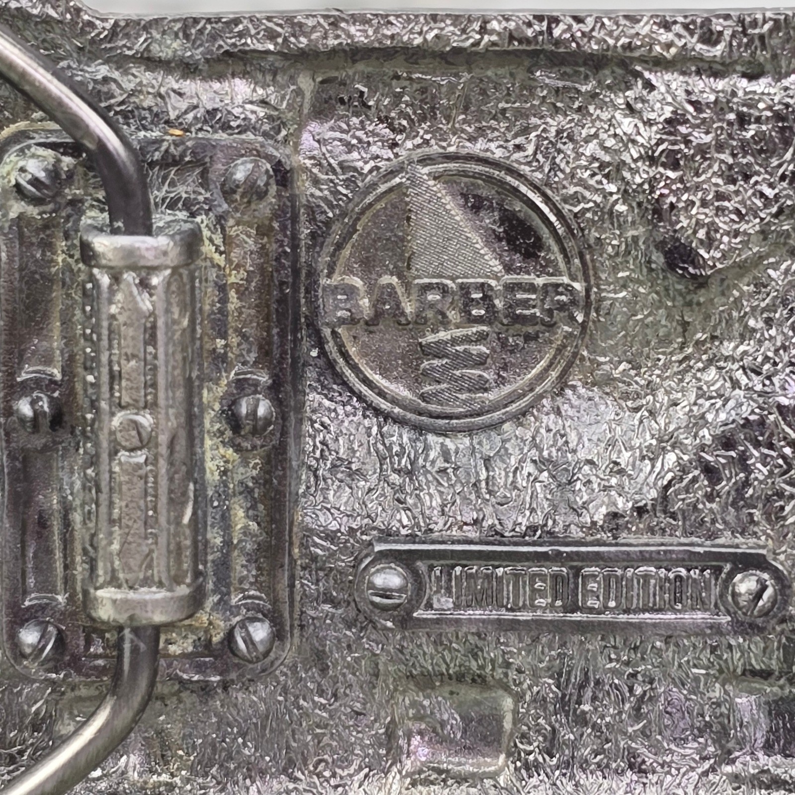 Standard Car Truck Co Barber Railroad Truck 3D Belt Buckle Silver USA Limited Ed