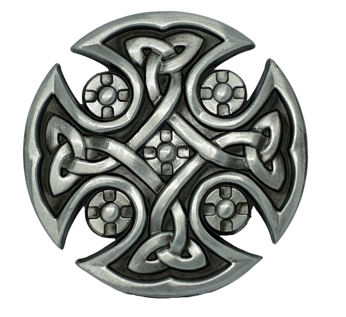Celtic Knot Belt Buckle Shield Cross For 40mm Belt Pagan Norse Viking Gift Uk