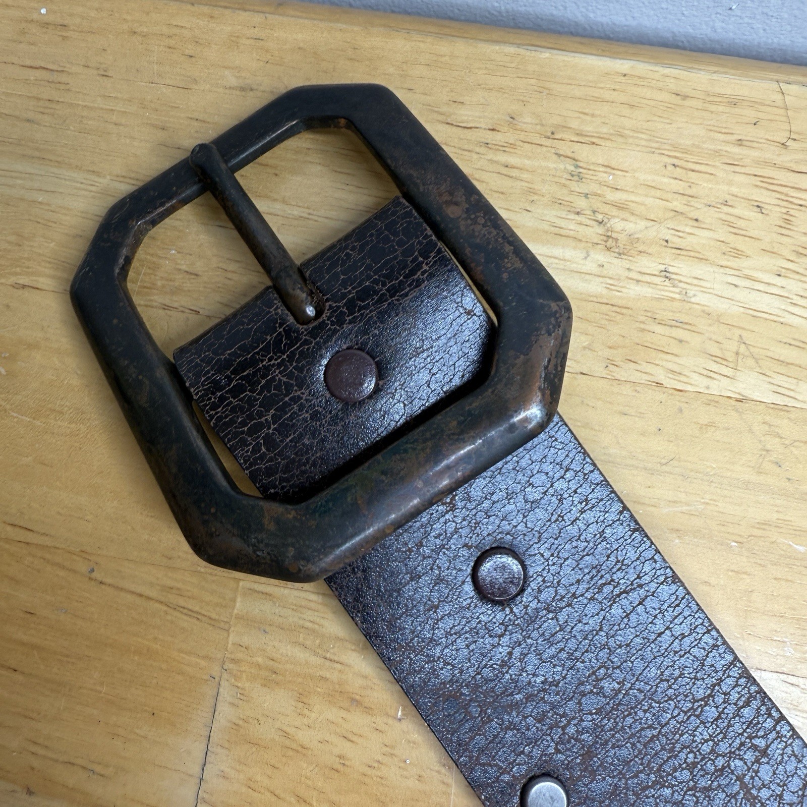 Rare VTG Peace Love Happiness Hippie Belt Boho Leather Unisex Dillon Rogers Read
